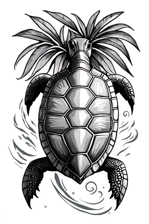 Cook Island Tattoo Turtle