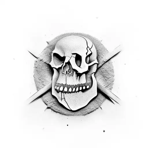 Sandclock With Skull