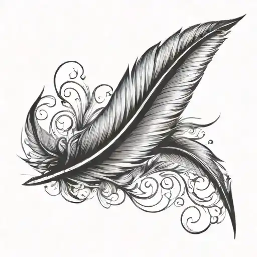 Feather And Tar Heel Symbol
