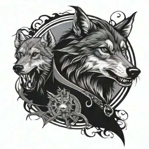 Combination Of Vampire And Wolf