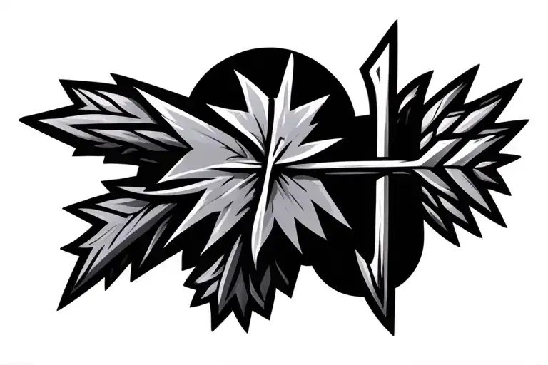 Irish Arrow Simple Tattoo Inspired