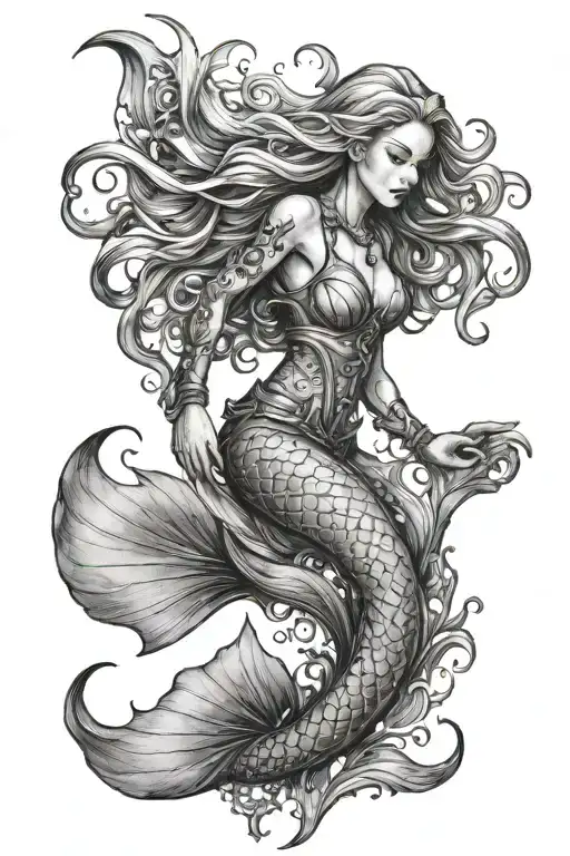 Mermaid Scuba Diver
