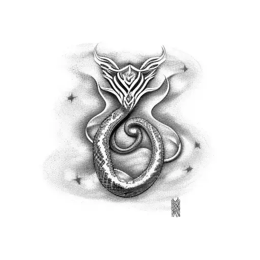 Snake Moon Stars Deahtmoth