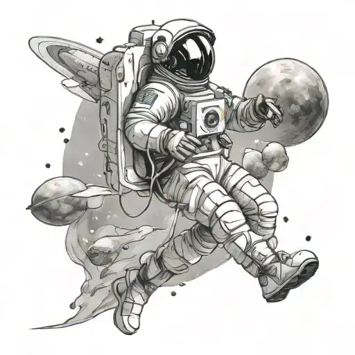 Astronaut In Endless Space