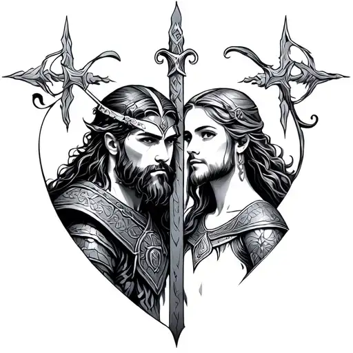 Norse Brother And Sister