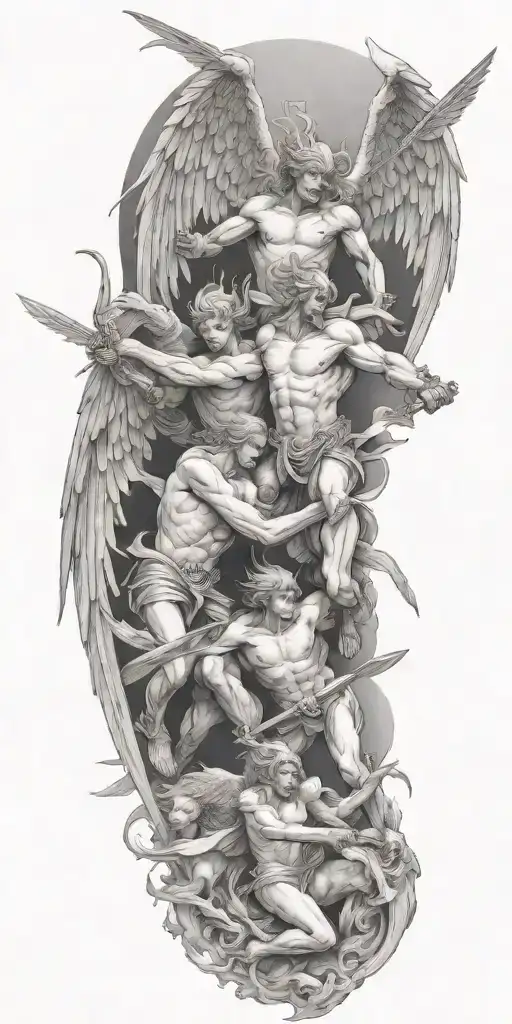 Angels Fighting Demons They Know