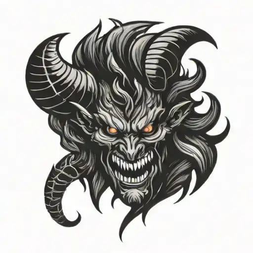 Demon Silhouette Emoji