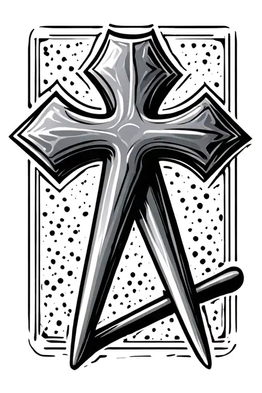 2 Golf Tees Shaped As Cross