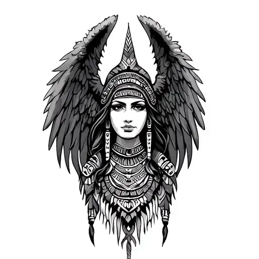 Angel With Aztec Features