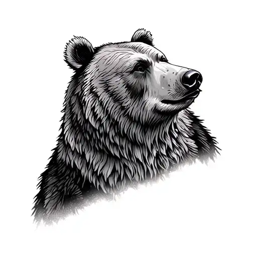 Bear And Cardinal Looking Off Into The Distance Representing Dead Parents