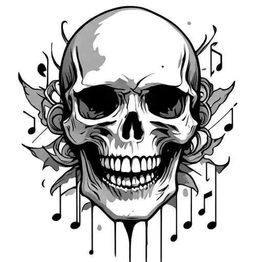 Music And Skull