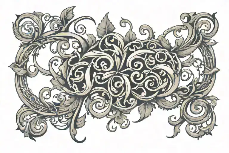 Coram Deo Symbol Intertwined Vines