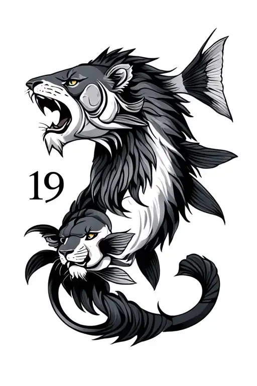 Coi Fish And A Lion Number 19