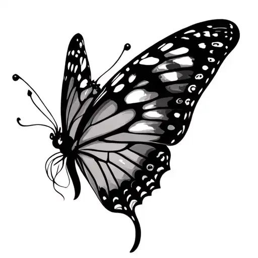 Mother Daughter Tough Butterfly