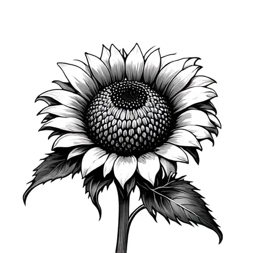 Thistle In A Sunflower