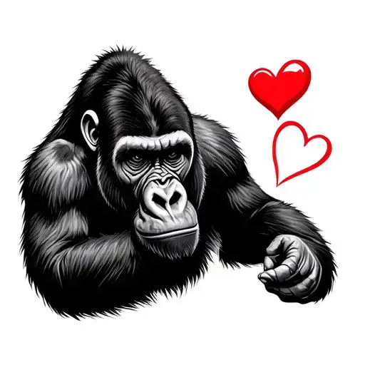 Gorilla With Heart