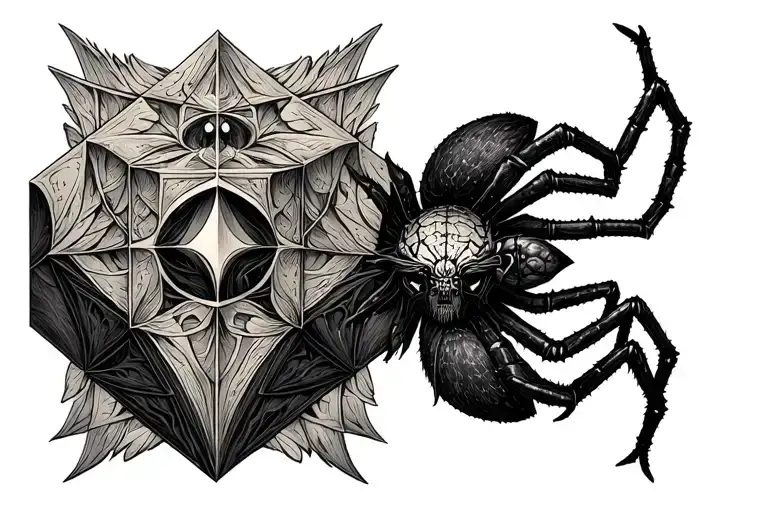 Spider And Archange Metatron Cube