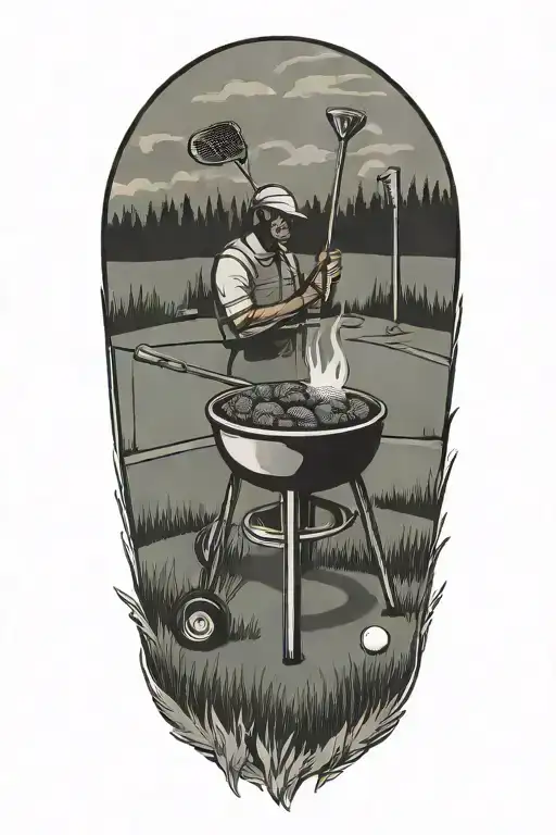 Golf Course Grilling Barbecue
