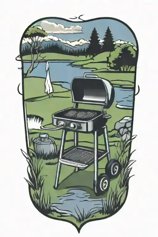 Golf Course Grilling Barbecue