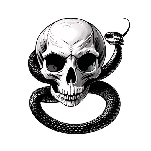 Calavera Snake Skull