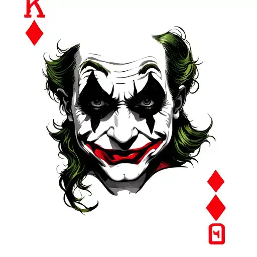 Joker With Smile And Eyes Card