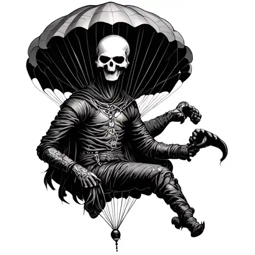 A Parachuted Reaper Full Body