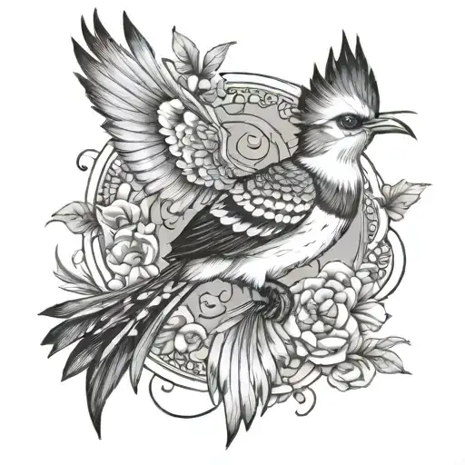 Phoenix Hoopoe Fine Lines