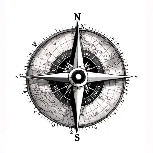 Compass And Map