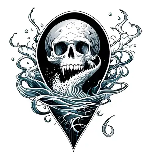 Ocean Themed Thigh Sleeve