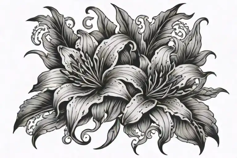 Roman Rumbers 22 04 2003 With Lily Flower Intertwined