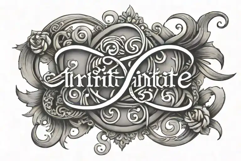 Infinite Symbol With Family Written In It