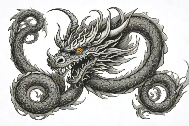 Dragon Coiled