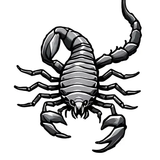 Zodiac Sign Scorpion With A Tail