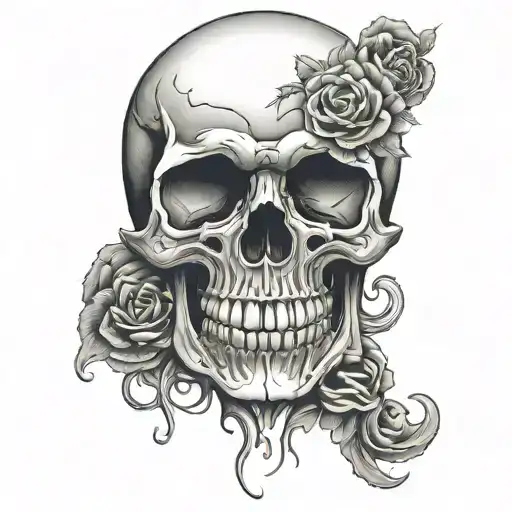 Skull And Lettering