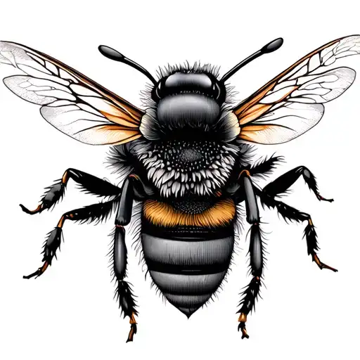 Wildflower Bee Lady Head