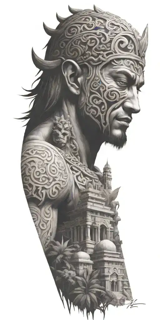 Gilgamesh With Gardens And Ziggurats