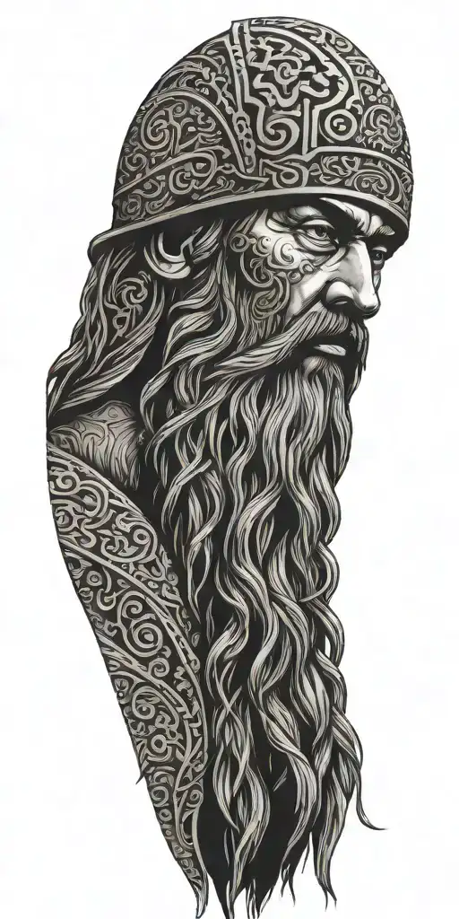 Gilgamesh Long Beard With Gardens And Ziggurats