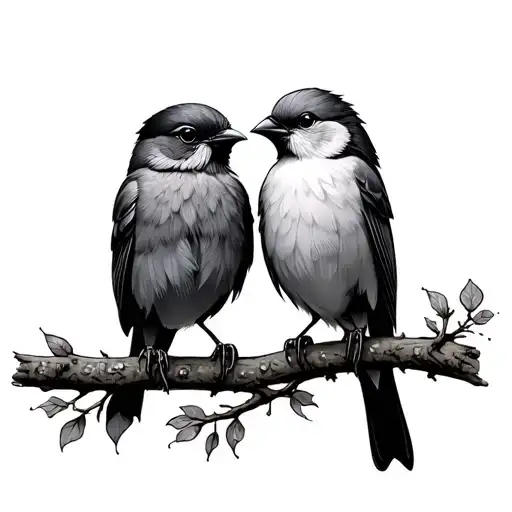 2 Birds Represanting Mom And Grandma Who Always Will Be With Me