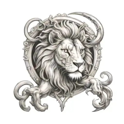 Heavens Gate And Lion And Lamb