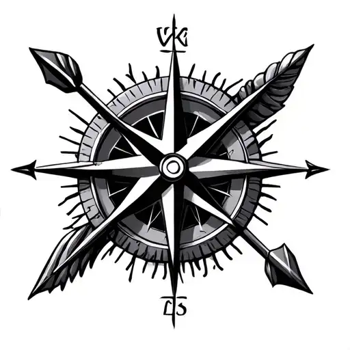 Compass And Arrow Design
