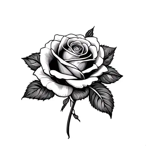 Maching Girlfrend Rose Tattoo Inspired