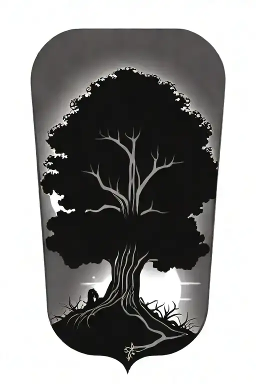 Yggdrasil And Tombstone