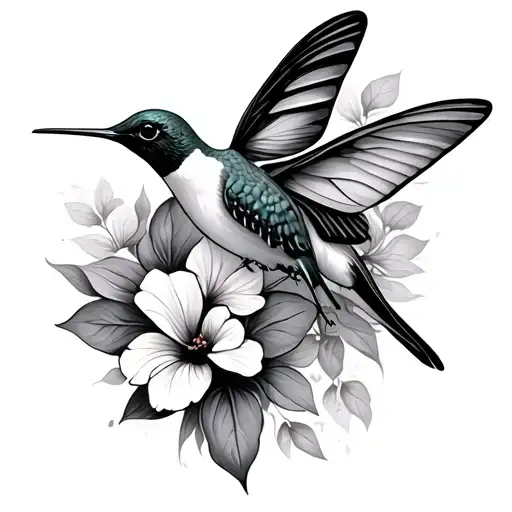 Hummingbird And Butterfly