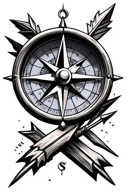 Compass And Broken Arrows