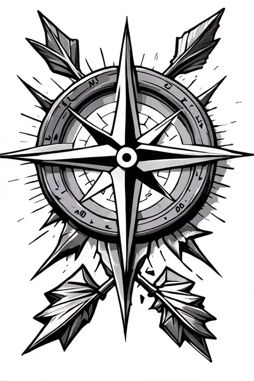 Compass And Broken Arrows