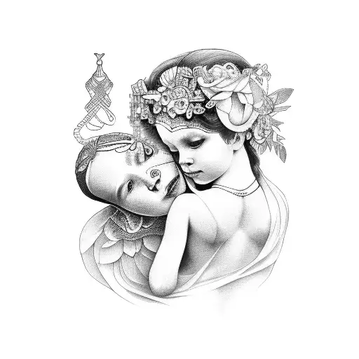 Virgo Mother Goddess With Child
