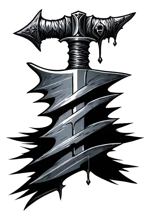 Simple Dagger Strength Sadness