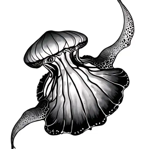 Ocean Jelly Fish Turtle Stingray