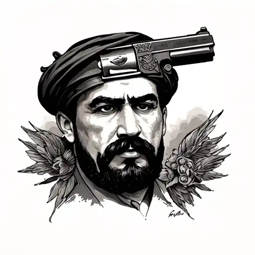 Saddam And Gun