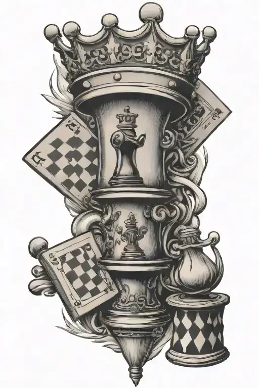 Royal Flush And Chess King